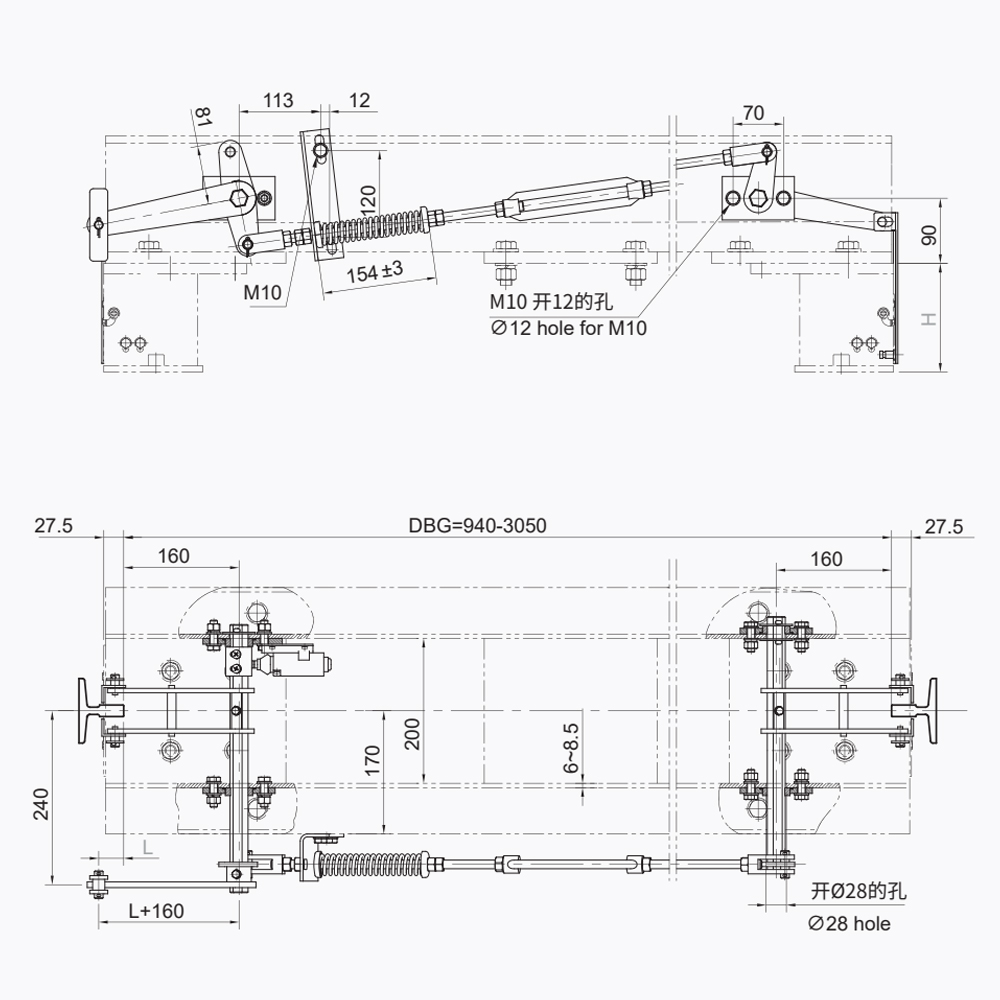 LLD01 Elevator Safety linkage mechanism