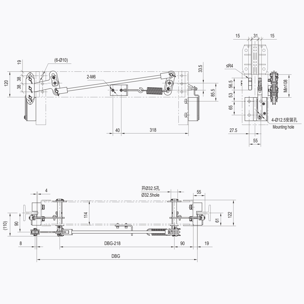 LSD11 Lift brake safety linkage Device