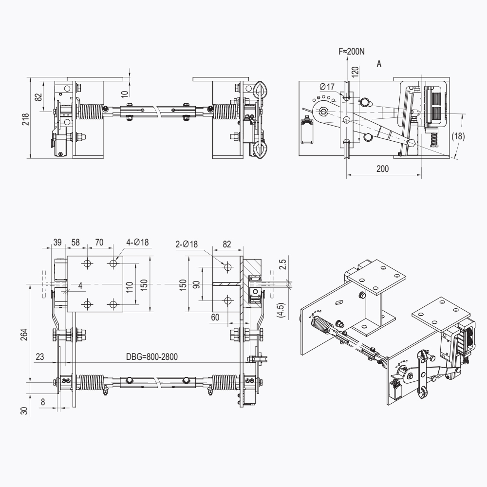 LSD07 Governor-Triggered Safety Gear System